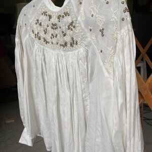 Free People Long-sleeved Blouse